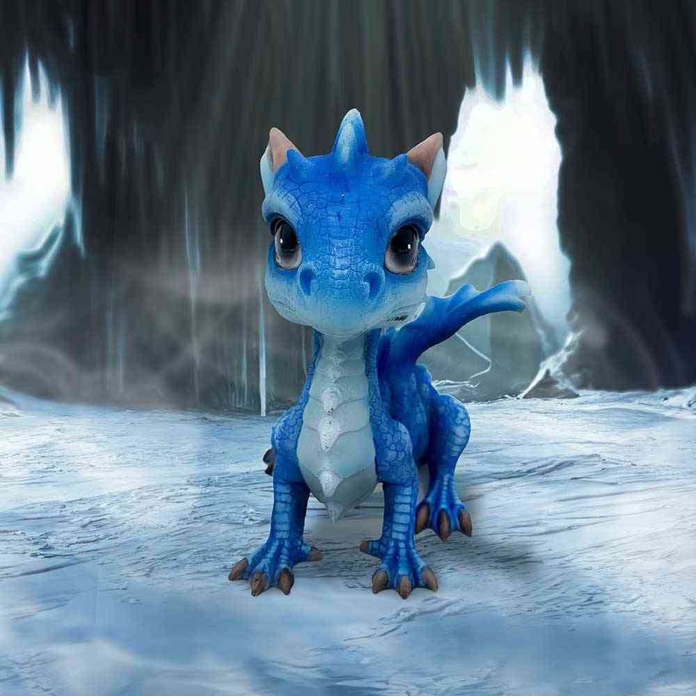 Nemesis Now - Ice Dragonling 12.3cm Beeld/figuur - Draak - Blauw